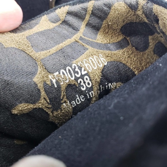 Fly London Boots Yama Wedge Ankle Bootie Black Suede Lace Up Size 38 EU 8 US - Picture 8 of 13